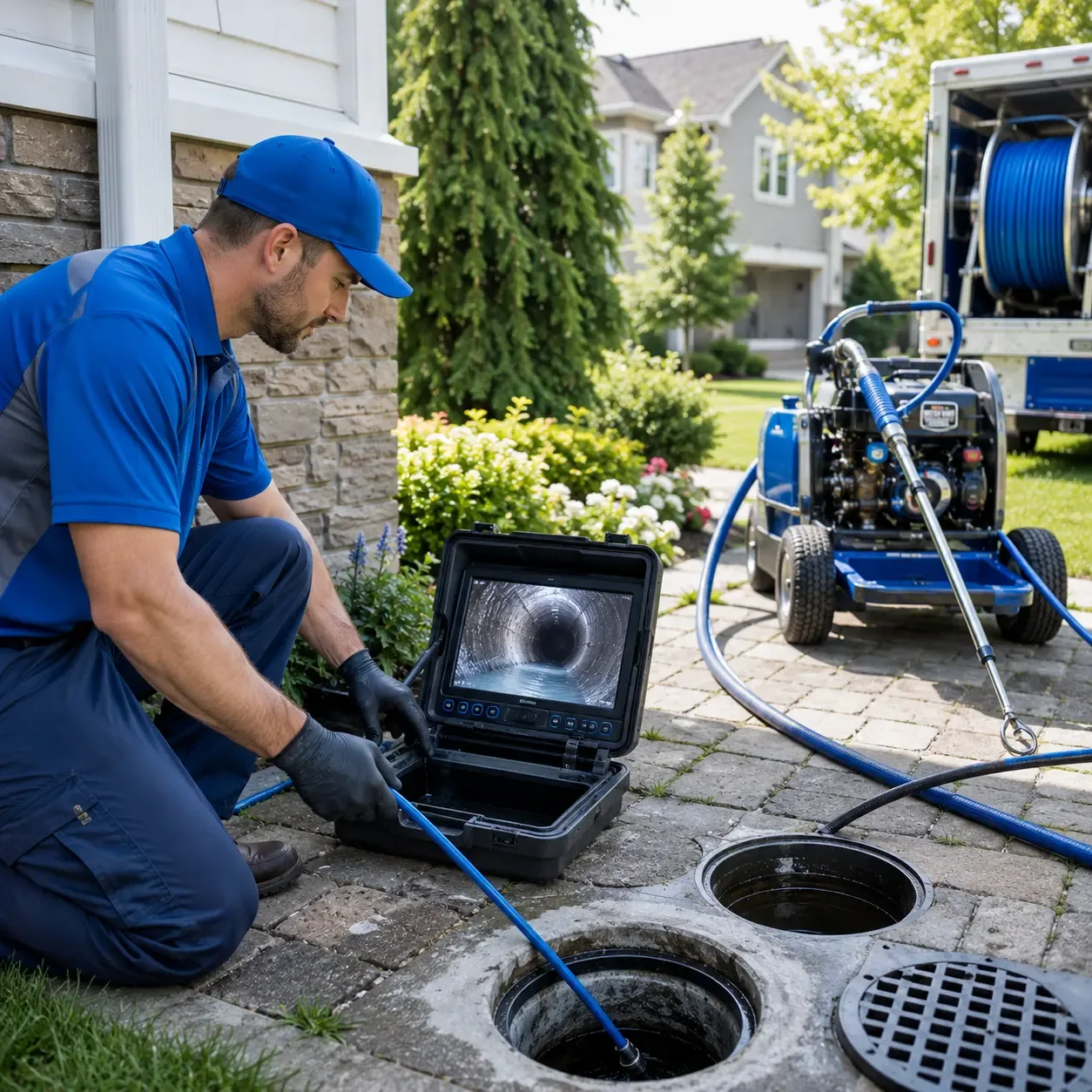 Outdoor drain cleaning professionals serving Vanderbilt, MI