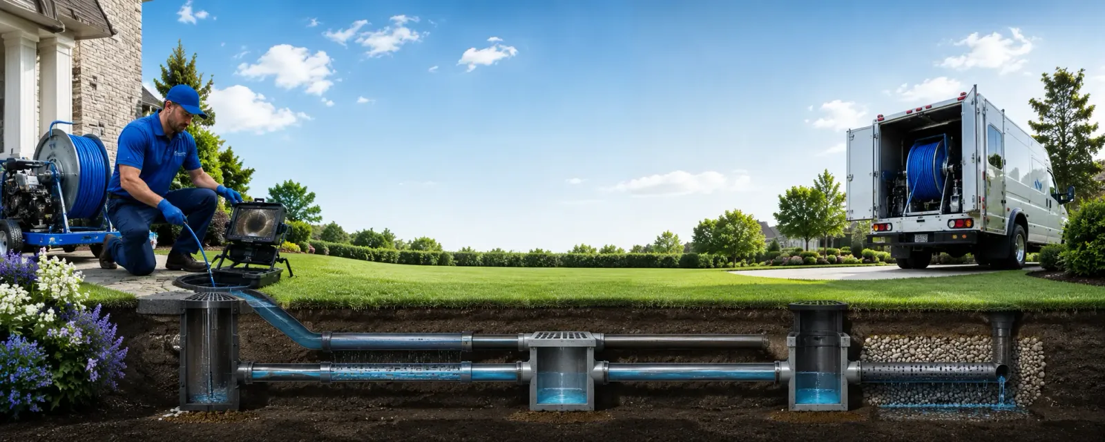 Outdoor drain cleaning information for Vanderbilt, MI